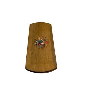 Hasko 16x7.5" wooden‎ Trays set of 4 (scuffs)1950? USA Flowers